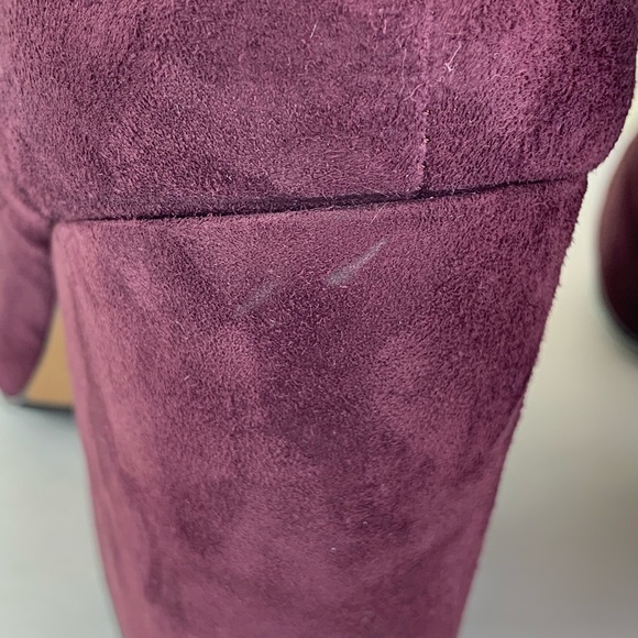 1. STATE Jacend Zip Bootie Suede Oxblood/Burgundy - Picture 6 of 6